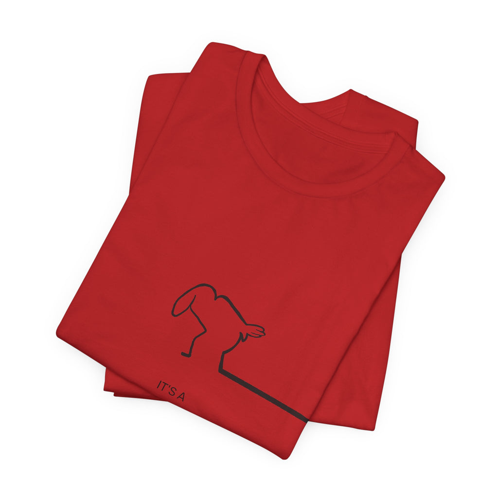 New Day Mr. Line Tee — "It's a New Day" Minimalist Mr. Line Design