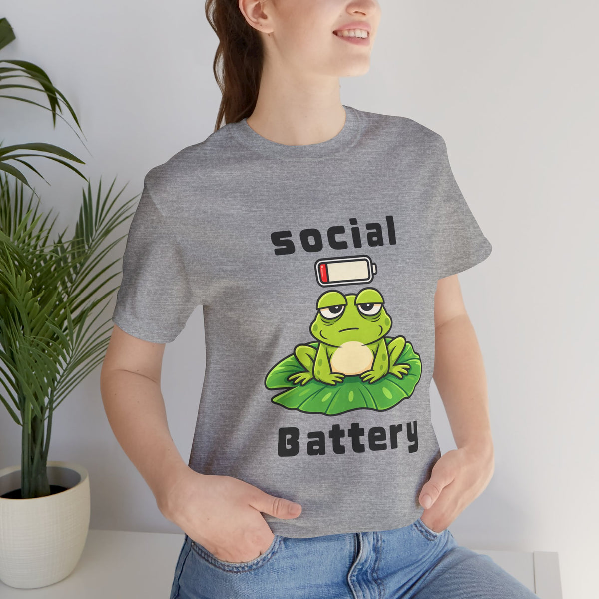 Social Battery Frog T-Shirt