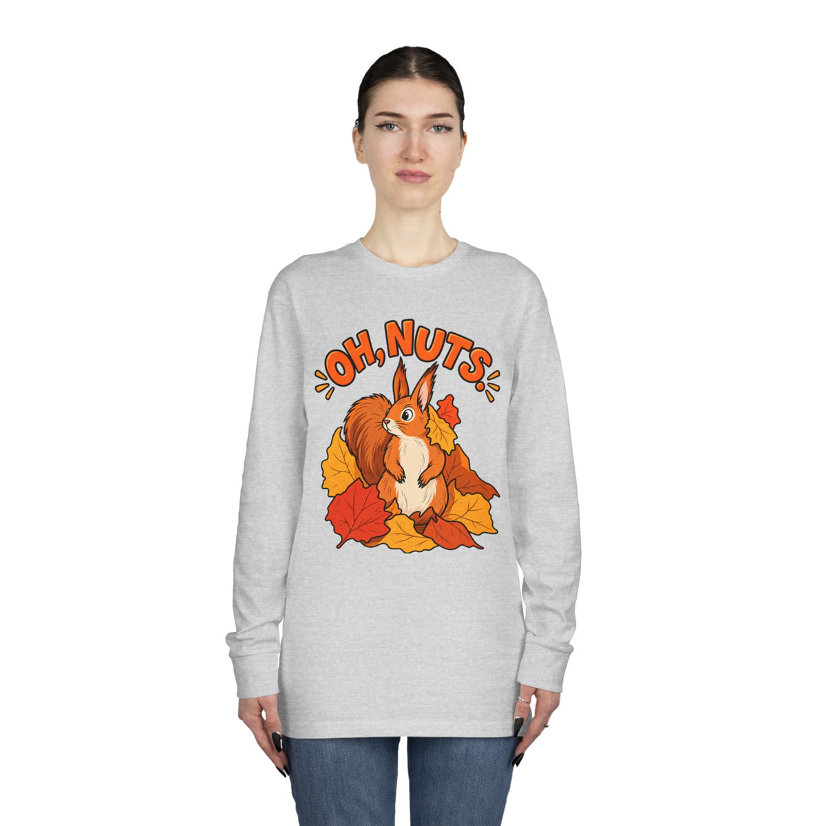 Oh, Nuts! Squirrel Fall Long Sleeve Tee