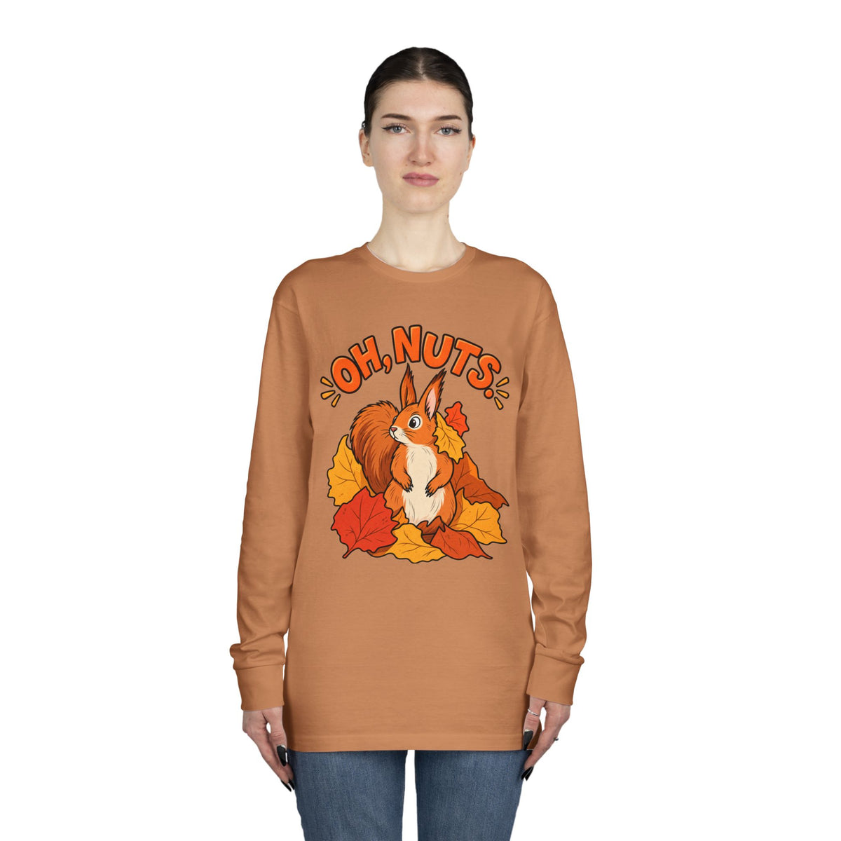 Oh, Nuts! Squirrel Fall Long Sleeve Tee