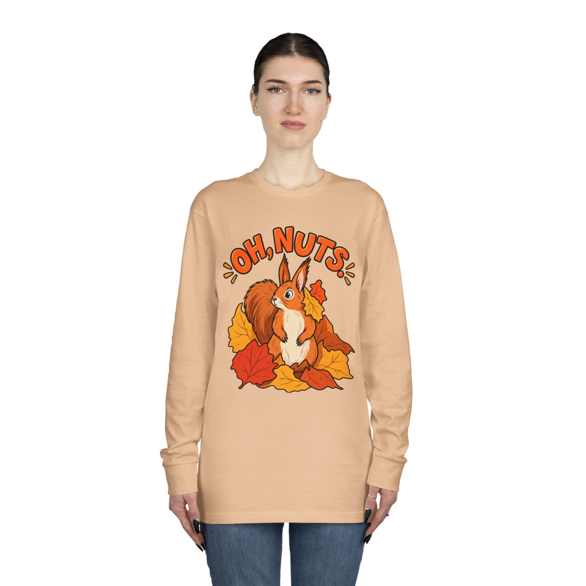 Oh, Nuts! Squirrel Fall Long Sleeve Tee