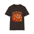 T-Shirt — "Leaf Me Alone" Sleeping Fox Autumn Tee