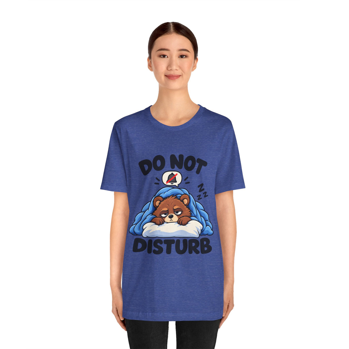Do Not Disturb Bear T‑Shirt — Cute Sleeping Bear Graphic Tee