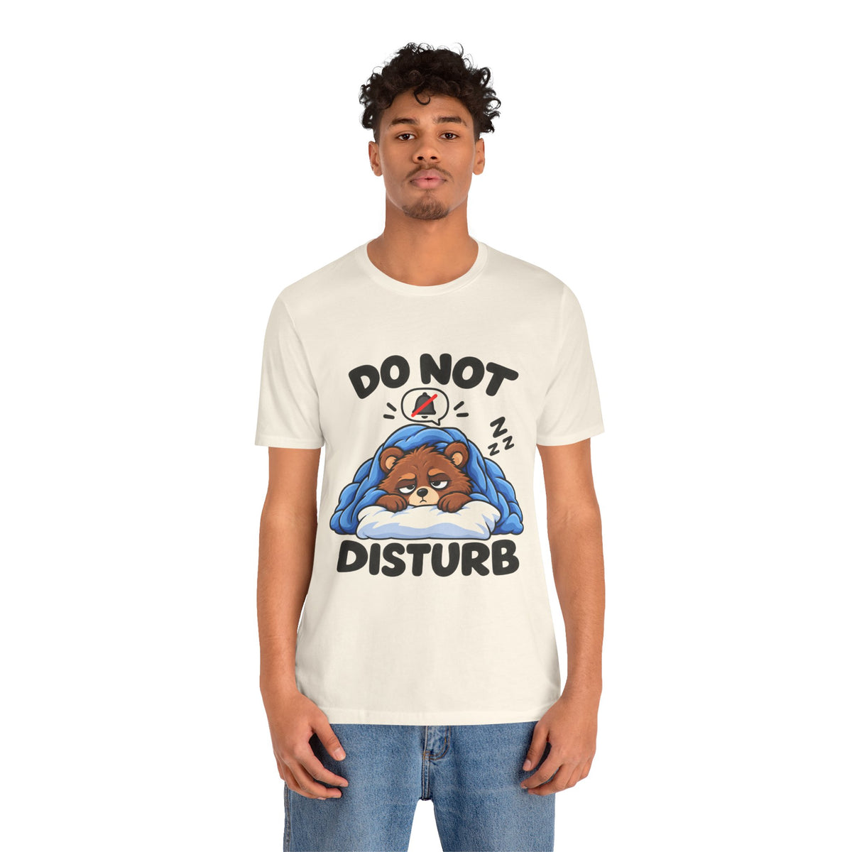 Do Not Disturb Bear T‑Shirt — Cute Sleeping Bear Graphic Tee