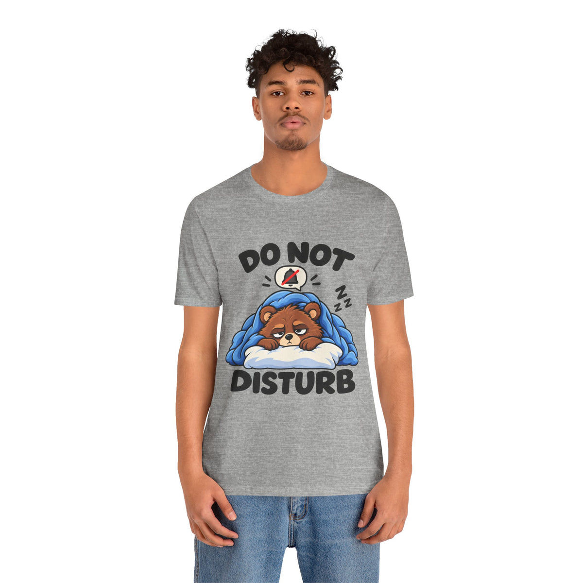 Do Not Disturb Bear T‑Shirt — Cute Sleeping Bear Graphic Tee