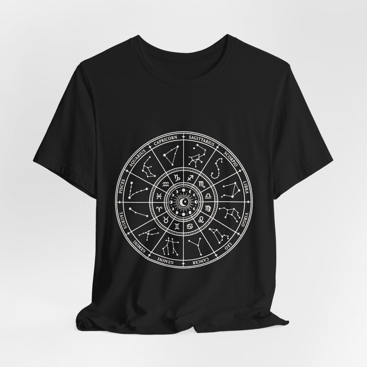 Zodiac Wheel T-Shirt — Astrology Horoscope Tee
