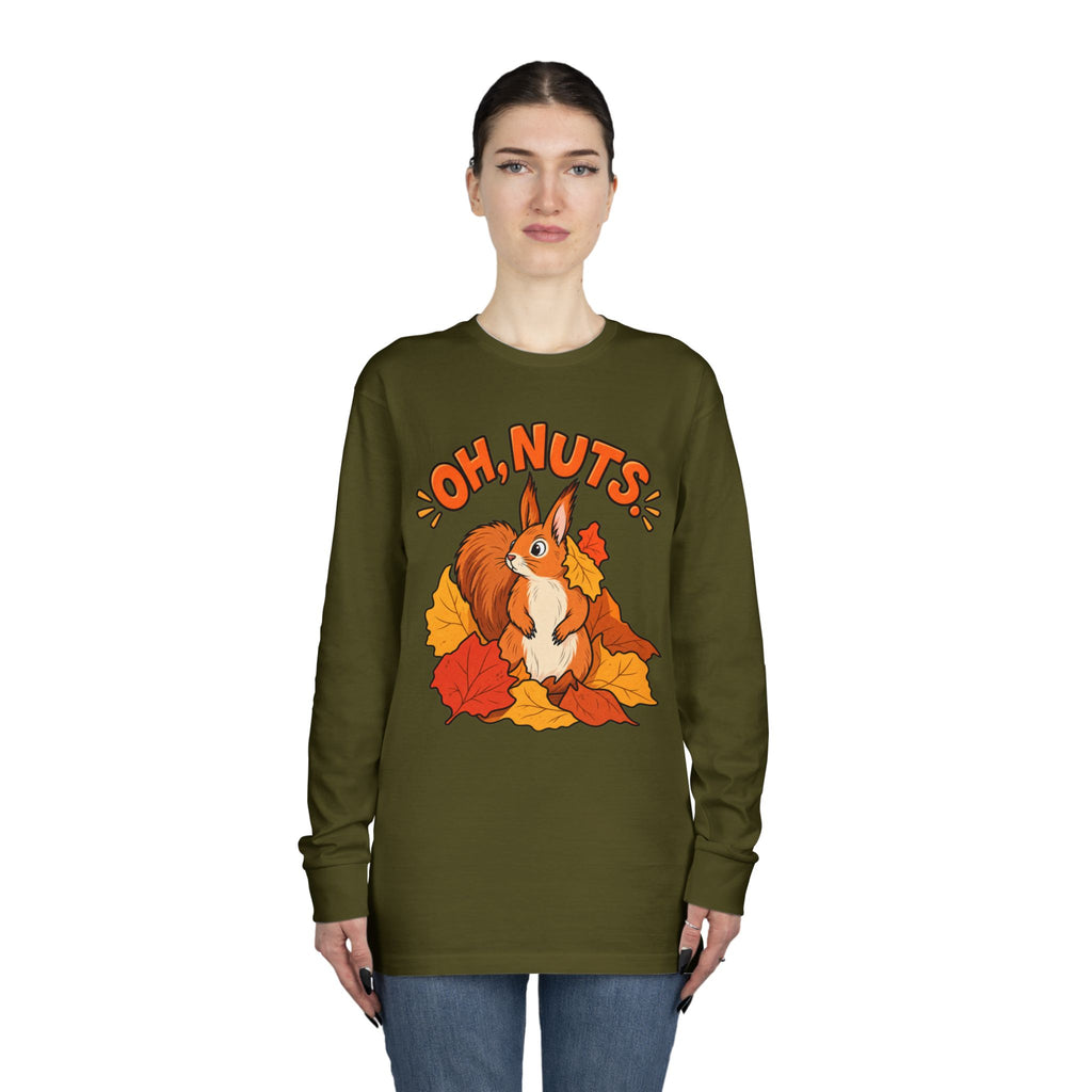 Oh, Nuts! Squirrel Fall Long Sleeve Tee