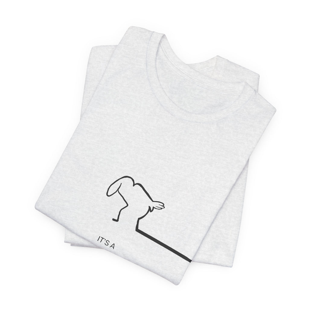 New Day Mr. Line Tee — "It's a New Day" Minimalist Mr. Line Design