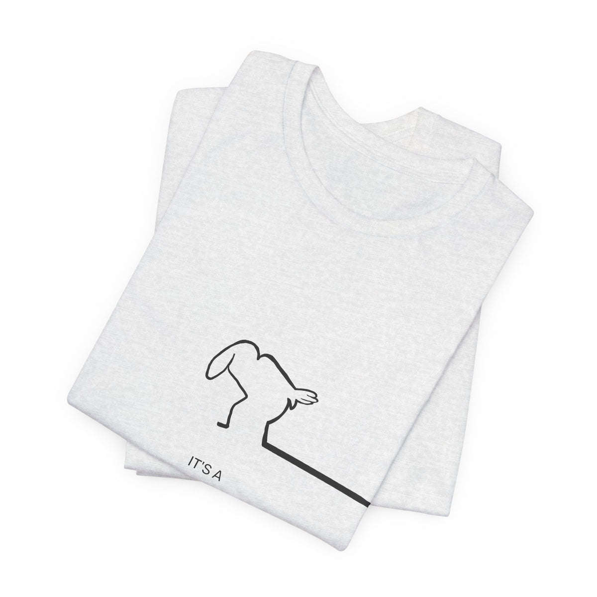New Day Mr. Line Tee — "It's a New Day" Minimalist Mr. Line Design