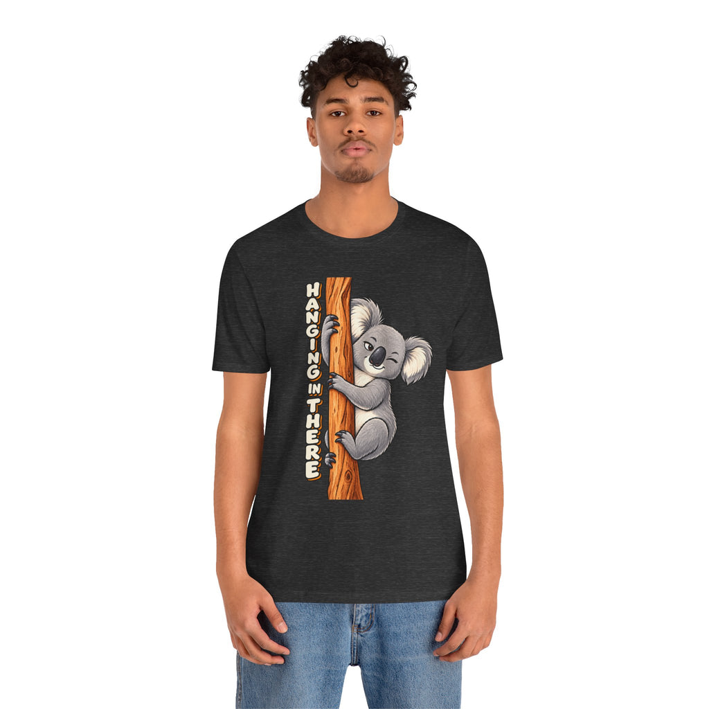 Koala 'Hanging In There' Tee - Cute Motivational Animal Graphic T-Shirt
