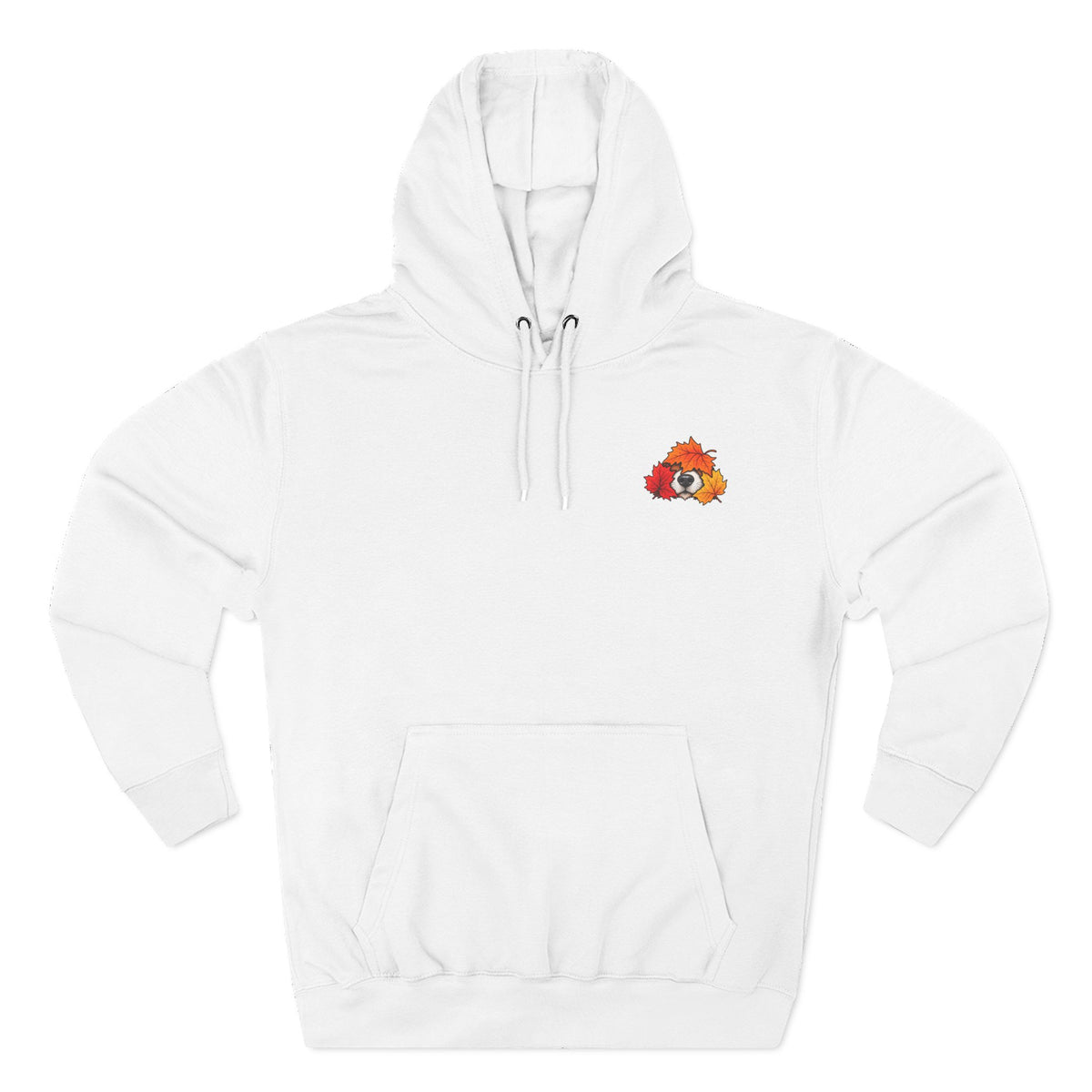Fall Mode Hoodie — Cute Raccoon in Autumn Leaves Pullover