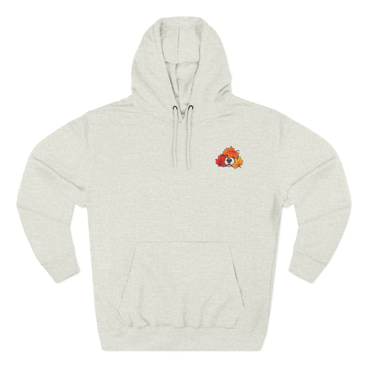 Fall Mode Hoodie — Cute Raccoon in Autumn Leaves Pullover