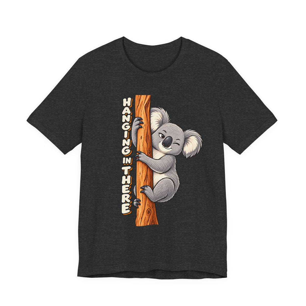 Koala 'Hanging In There' Tee - Cute Motivational Animal Graphic T-Shirt
