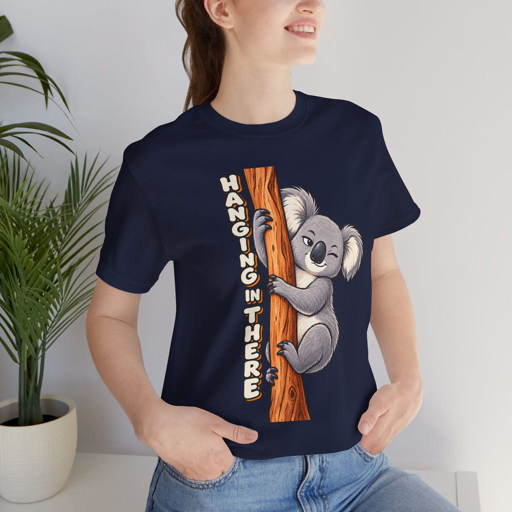 Koala 'Hanging In There' Tee - Cute Motivational Animal Graphic T-Shirt