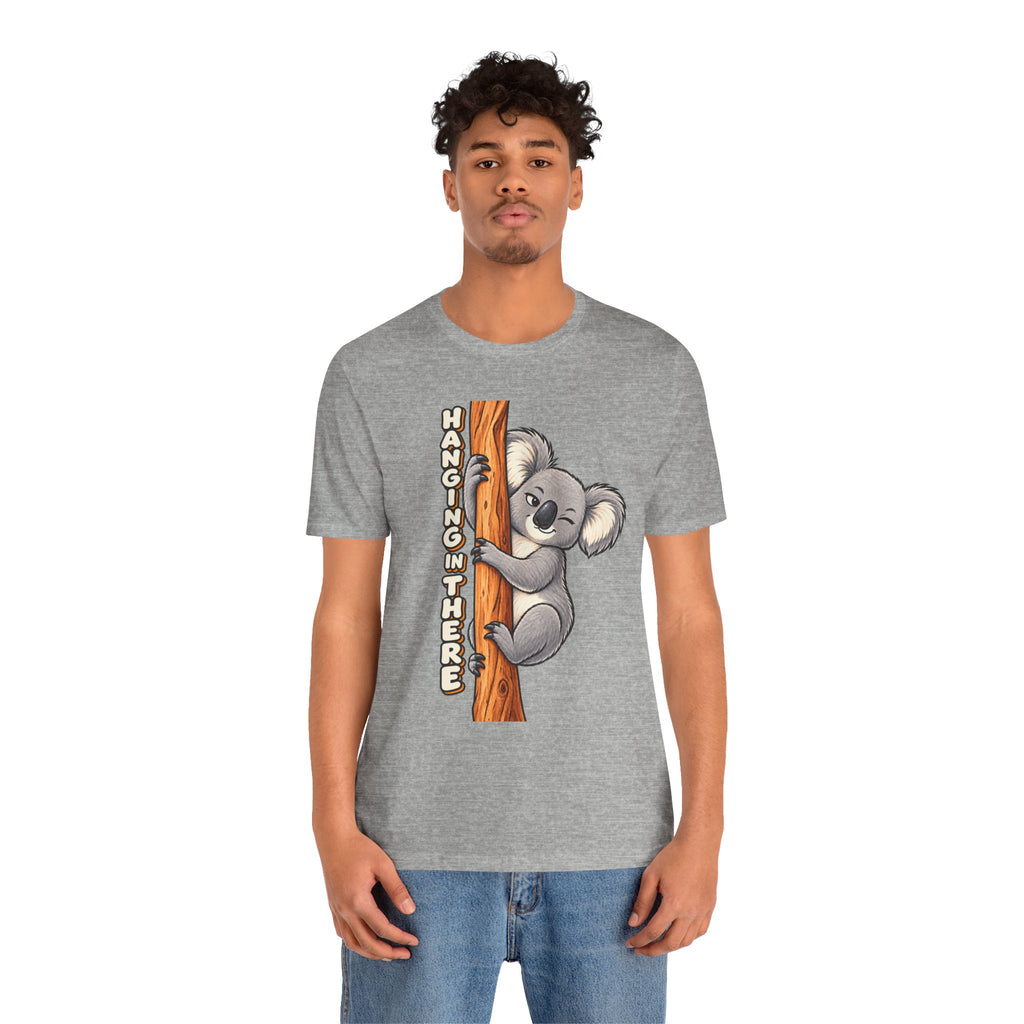Koala 'Hanging In There' Tee - Cute Motivational Animal Graphic T-Shirt