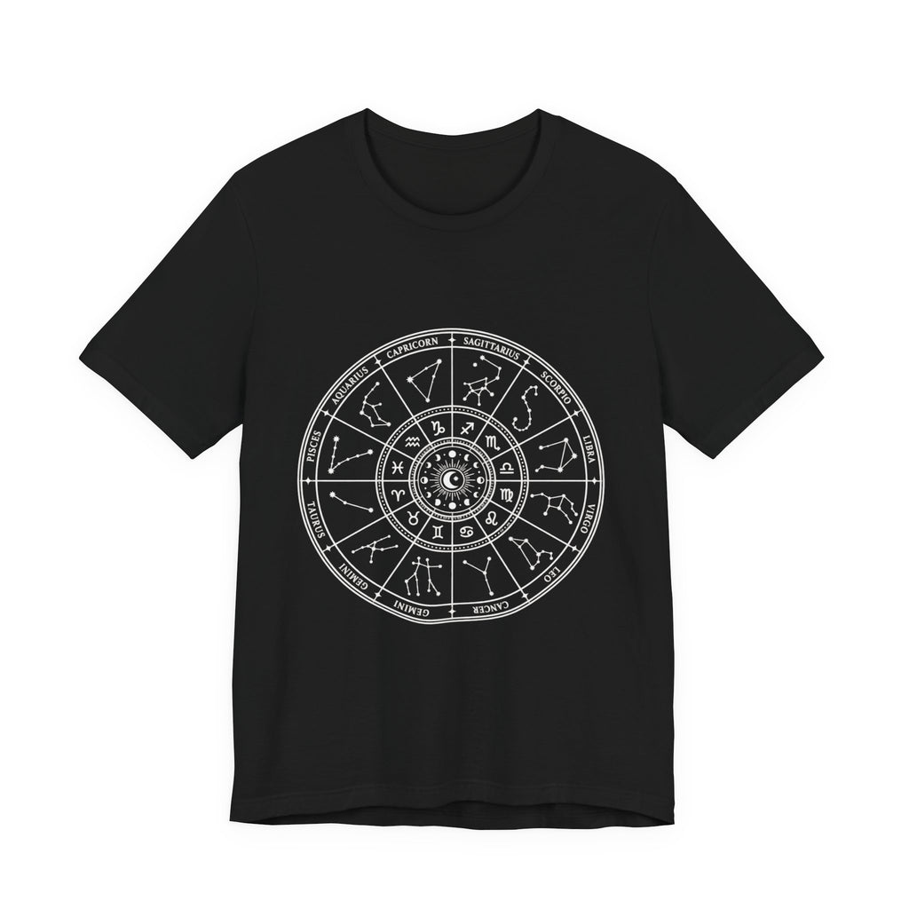 Zodiac Wheel T-Shirt — Astrology Horoscope Tee