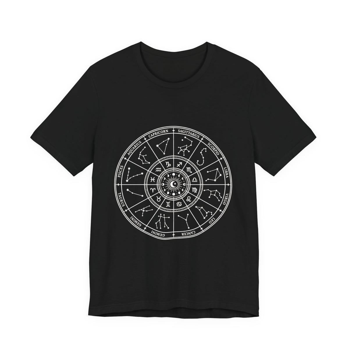 Zodiac Wheel T-Shirt — Astrology Horoscope Tee