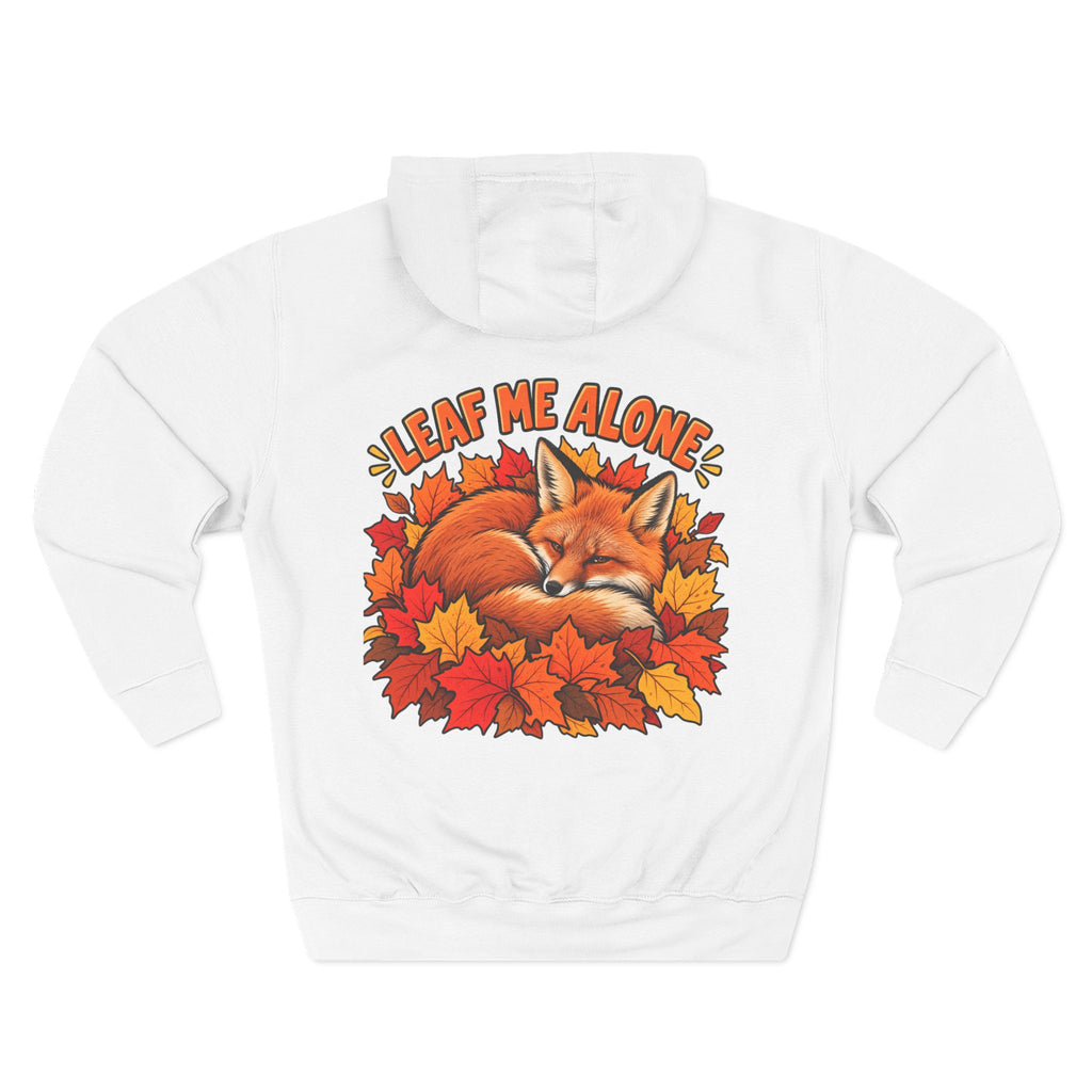 Leaf Me Alone Hoodie — Cute Fox Autumn Pullover
