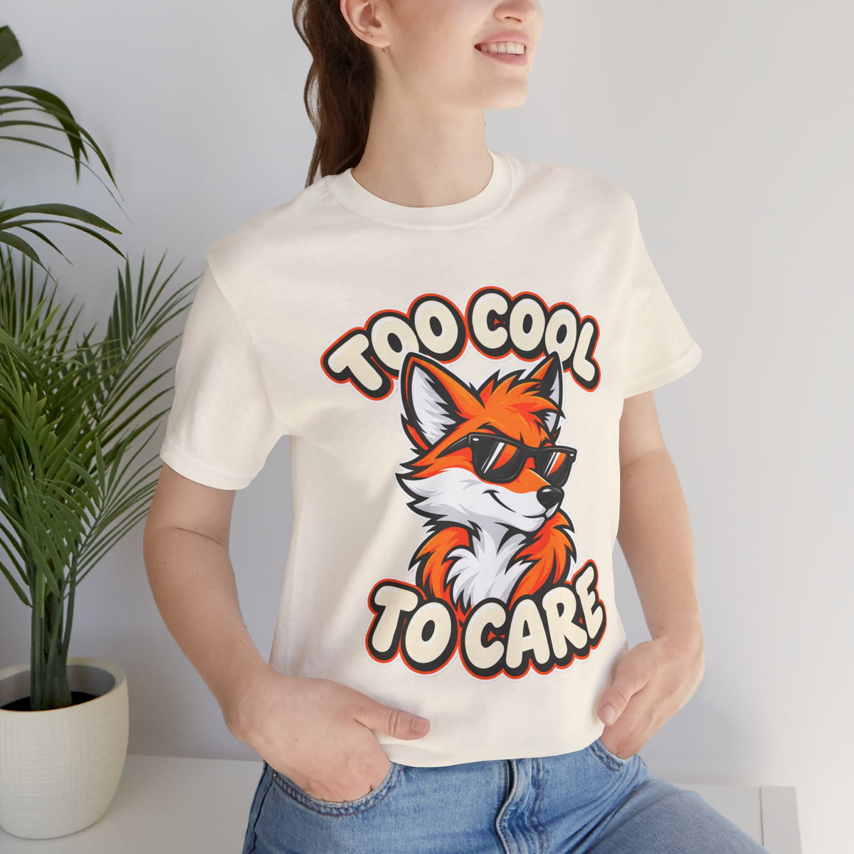 Too Cool To Care Fox T-Shirt