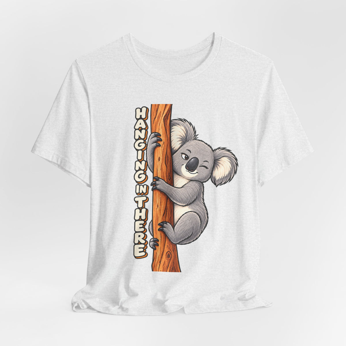 Koala 'Hanging In There' Tee - Cute Motivational Animal Graphic T-Shirt