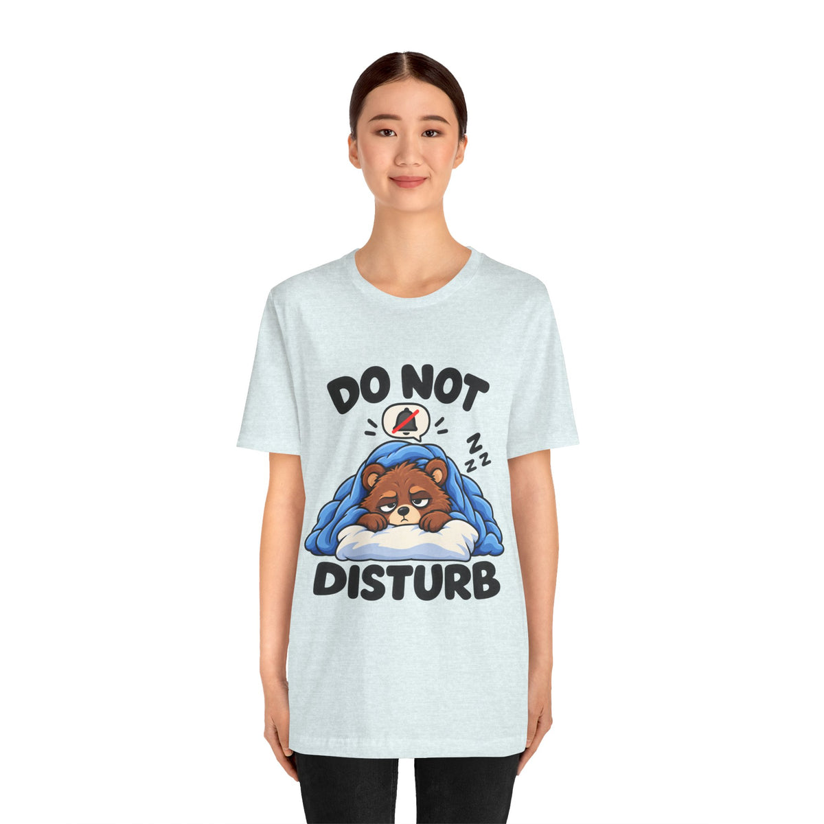 Do Not Disturb Bear T‑Shirt — Cute Sleeping Bear Graphic Tee