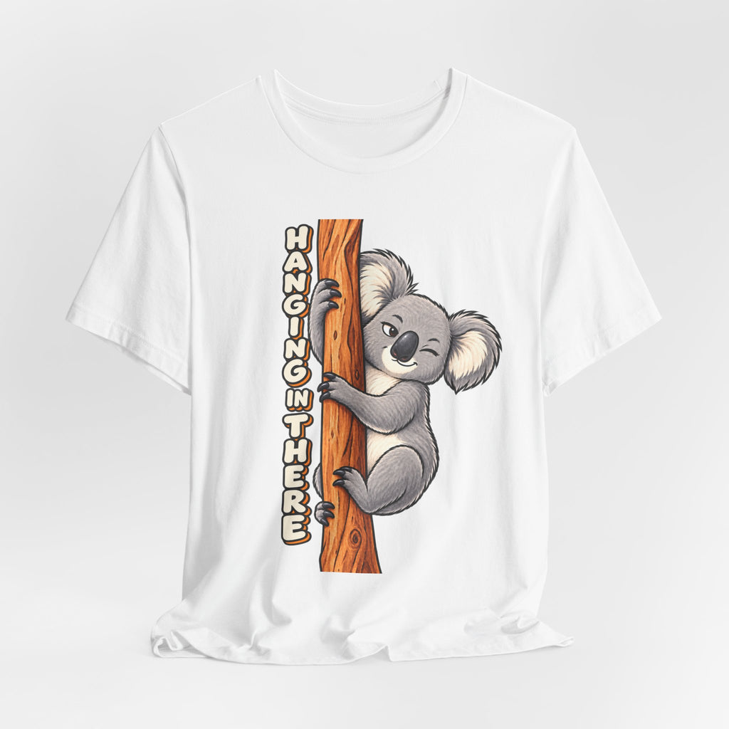 Koala 'Hanging In There' Tee - Cute Motivational Animal Graphic T-Shirt
