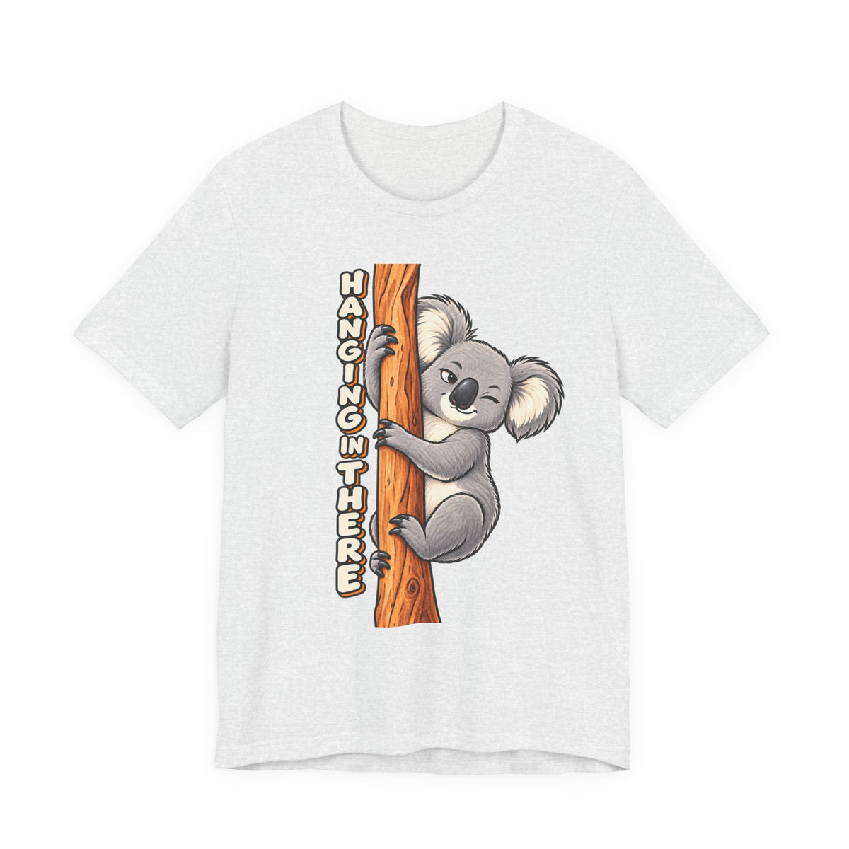 Koala 'Hanging In There' Tee - Cute Motivational Animal Graphic T-Shirt