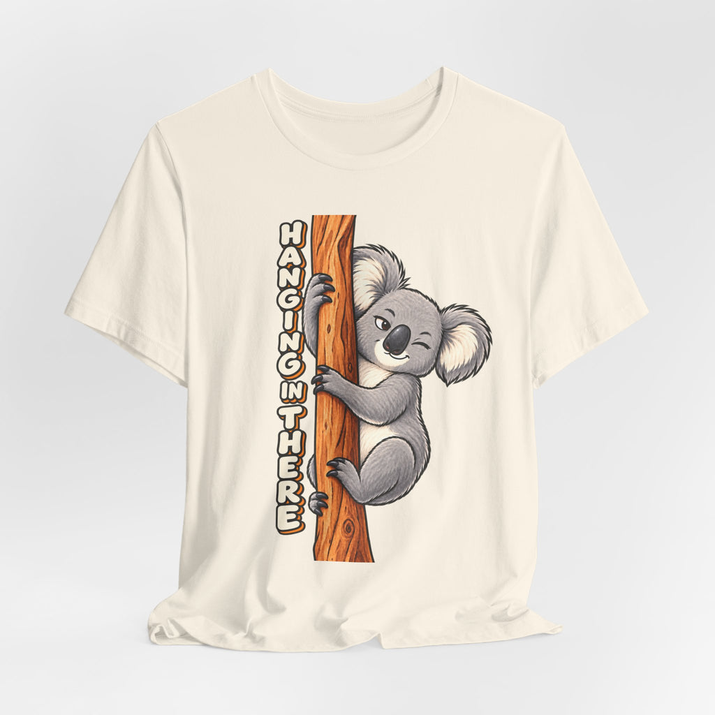Koala 'Hanging In There' Tee - Cute Motivational Animal Graphic T-Shirt