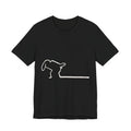 Minimalist Bunny Outline Tee — Subtle Rabbit Line Art T-Shirt
