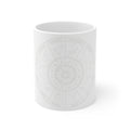 Zodiac Wheel 11oz White Mug — Subtle Astrology Horoscope Coffee Cup
