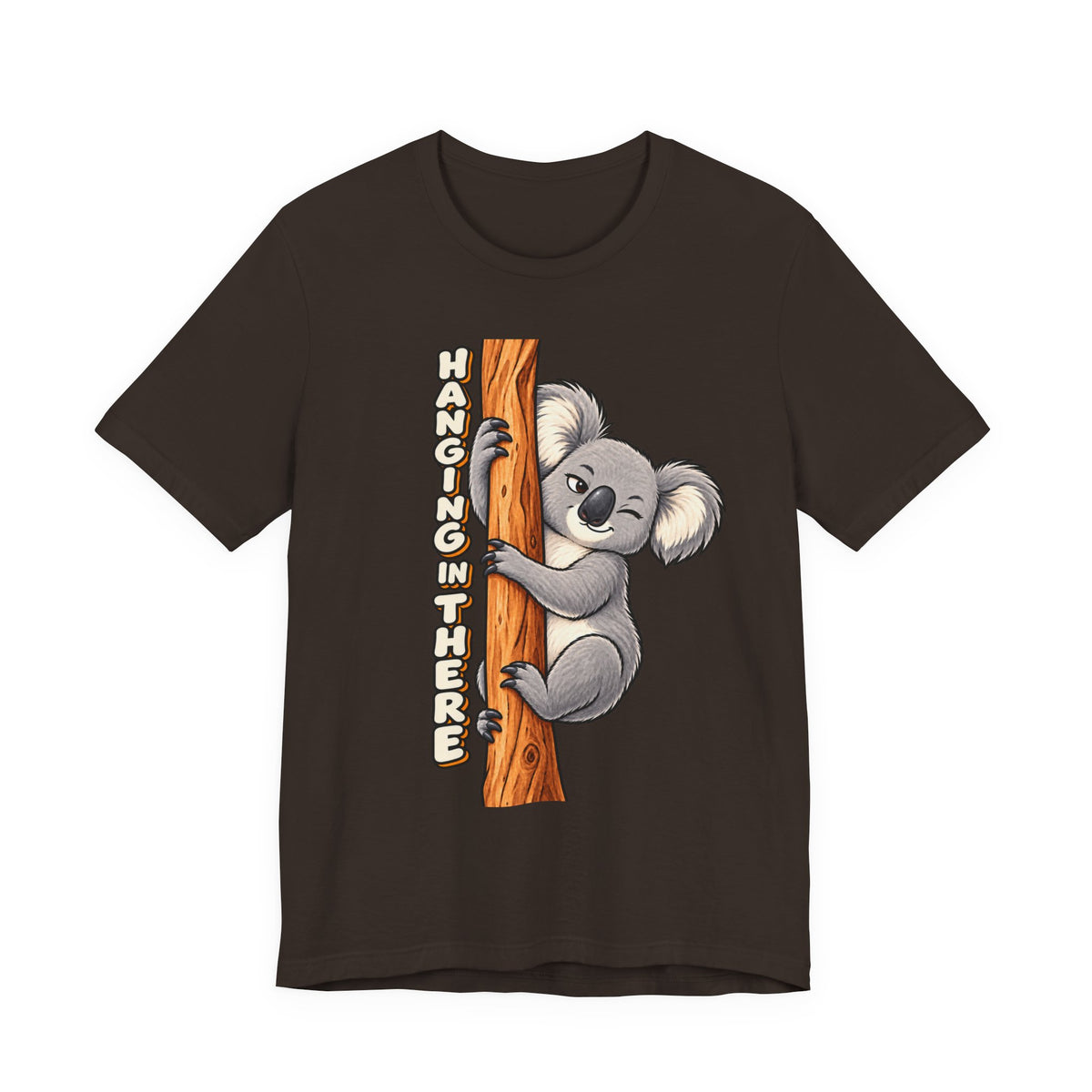 Koala 'Hanging In There' Tee - Cute Motivational Animal Graphic T-Shirt