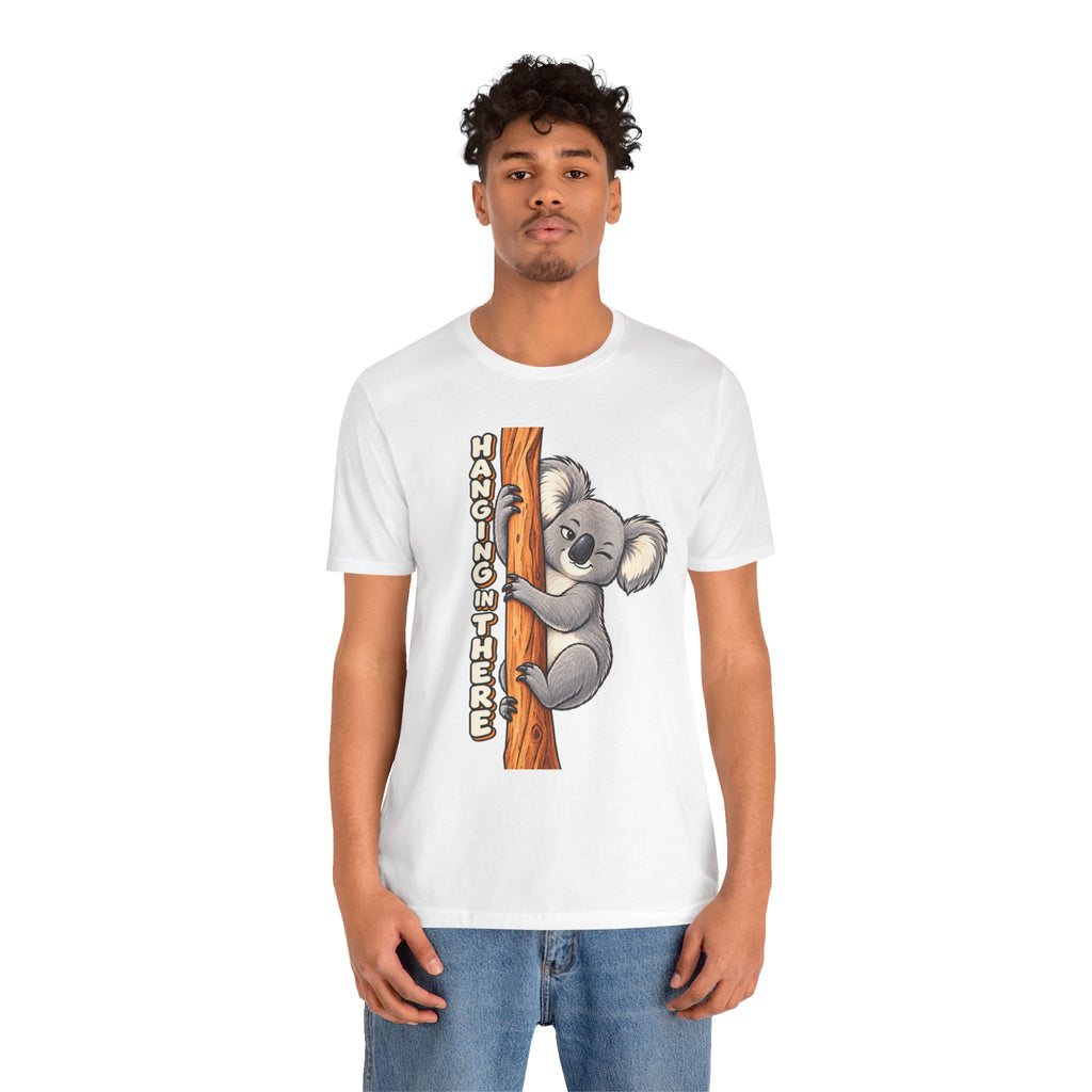 Koala 'Hanging In There' Tee - Cute Motivational Animal Graphic T-Shirt