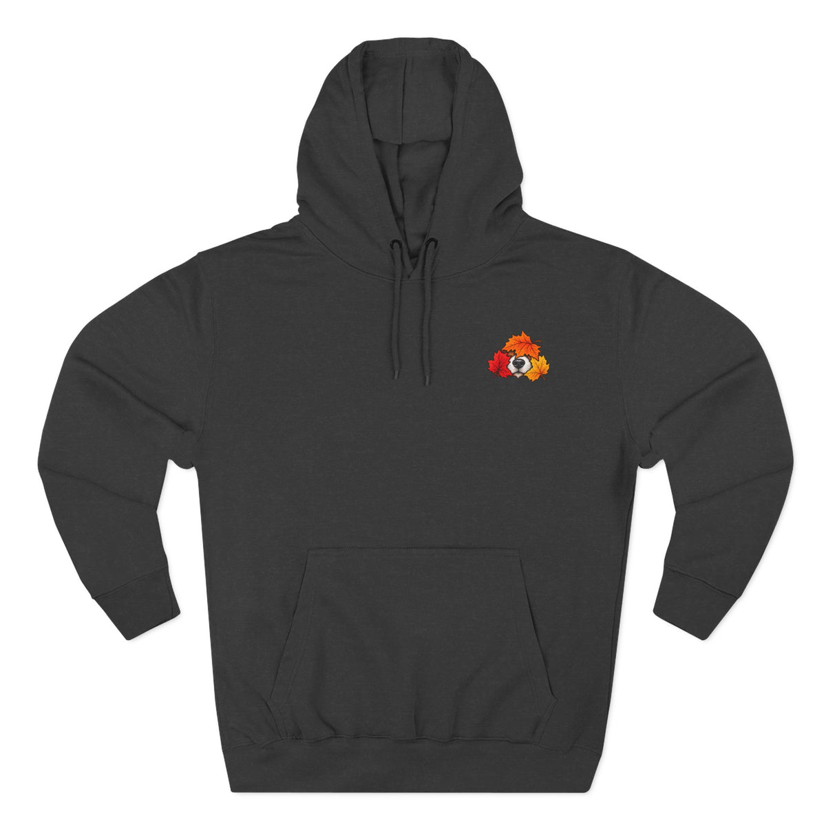 Fall Mode Hoodie — Cute Raccoon in Autumn Leaves Pullover